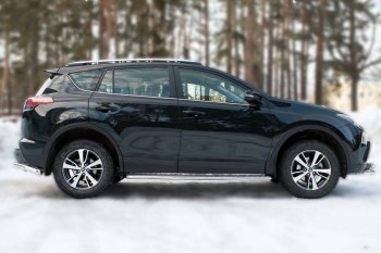 38 849 р. Широкая защита порогов с трубой диаметром 42 мм SLITKOFF v3 Toyota RAV4 XA40 5 дв. рестайлинг (2015-2019)  с доставкой в г. Набережные‑Челны. Увеличить фотографию 2