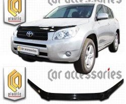 Дефлектор капота CA Plastic exclusive Toyota (Тойота) RAV4 (рав)  XA305 (2005-2009) XA305 5 дв. дорестайлинг