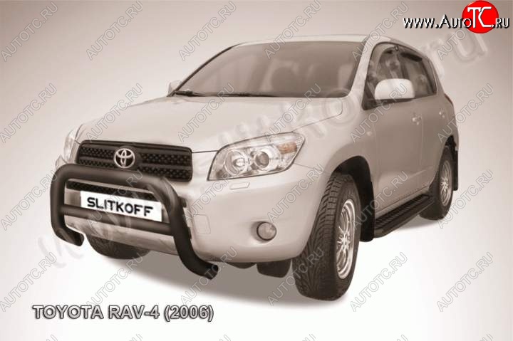 23 549 р. Кенгурятник d76 низкий  Toyota RAV4  XA305 (2005-2009) 5 дв. дорестайлинг (Цвет: серебристый)  с доставкой в г. Набережные‑Челны