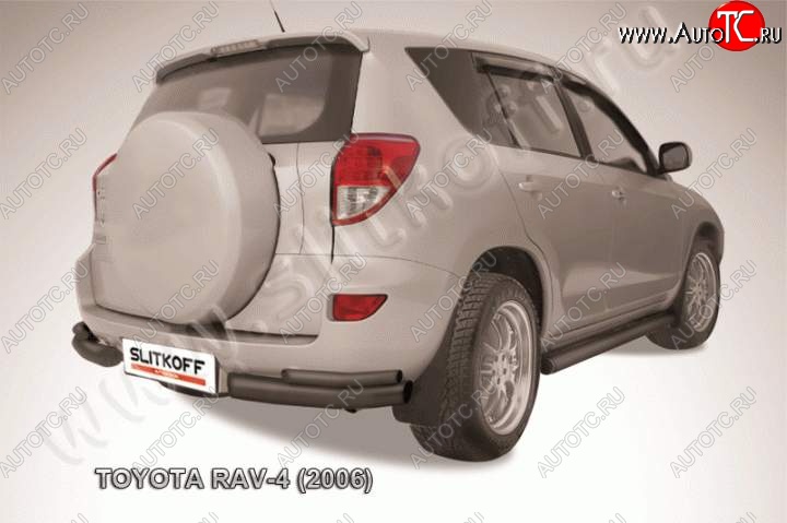 8 199 р. Уголки d76+d42 двойные  Toyota RAV4  XA305 (2005-2009) 5 дв. дорестайлинг (Цвет: серебристый)  с доставкой в г. Набережные‑Челны