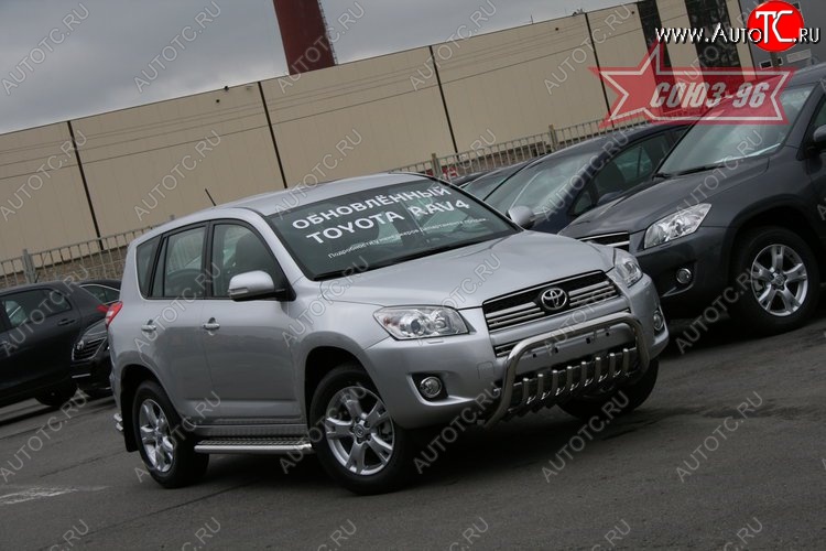 17 279 р. Защита переднего бампера Souz-96 (d60) Toyota RAV4 XA30 5 дв. 1-ый рестайлинг (2008-2010)  с доставкой в г. Набережные‑Челны