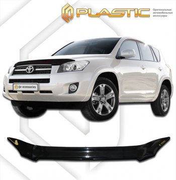 Дефлектор капота CA Plastic Toyota (Тойота) RAV4 (рав)  XA30 (2008-2010) XA30 5 дв. 1-ый рестайлинг, 5 дв. удлиненный 1-ый рестайлинг