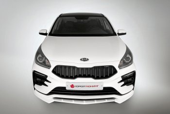 2 899 р. Сплиттер переднего бампера QUASAR KIA Rio 4 FB дорестайлинг седан (2016-2020) (Неокрашенный)  с доставкой в г. Набережные‑Челны. Увеличить фотографию 4