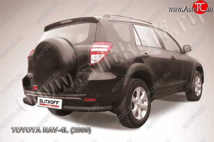 7 499 р. Уголки d76  Toyota RAV4  XA30 (2009-2010) 5 дв. удлиненный 1-ый рестайлинг (Цвет: серебристый)  с доставкой в г. Набережные‑Челны