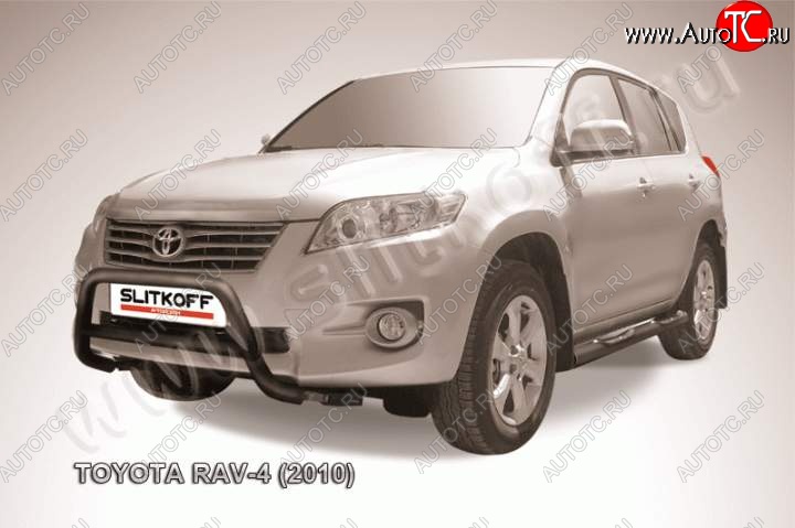 16 999 р. Кенгурятник d57 низкий  Toyota RAV4  XA30 (2010-2013) 5 дв. 2-ой рестайлинг, 5 дв. удлиненный 2-ой рестайлинг (Цвет: серебристый)  с доставкой в г. Набережные‑Челны