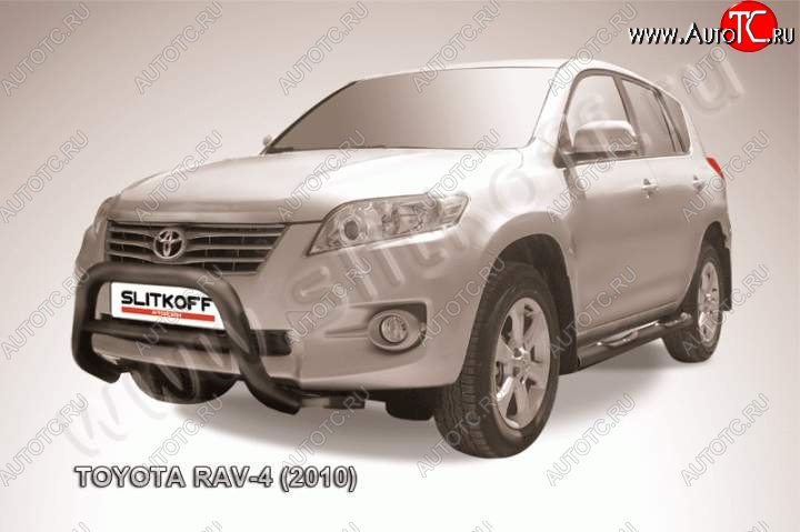 23 549 р. Кенгурятник d76 низкий  Toyota RAV4  XA30 (2010-2013) 5 дв. 2-ой рестайлинг, 5 дв. удлиненный 2-ой рестайлинг (Цвет: серебристый)  с доставкой в г. Набережные‑Челны