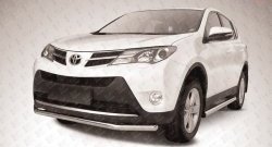 Одинарная защита переднего бампера из трубы диаметром 57 мм Slitkoff Toyota RAV4 XA40 5 дв. дорестайлинг (2012-2015)