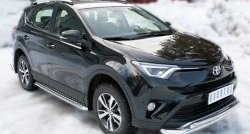 26 399 р. Широкая защита порогов (рестайлинг) SLITKOFF Toyota RAV4 XA40 5 дв. дорестайлинг (2012-2015)  с доставкой в г. Набережные‑Челны. Увеличить фотографию 4