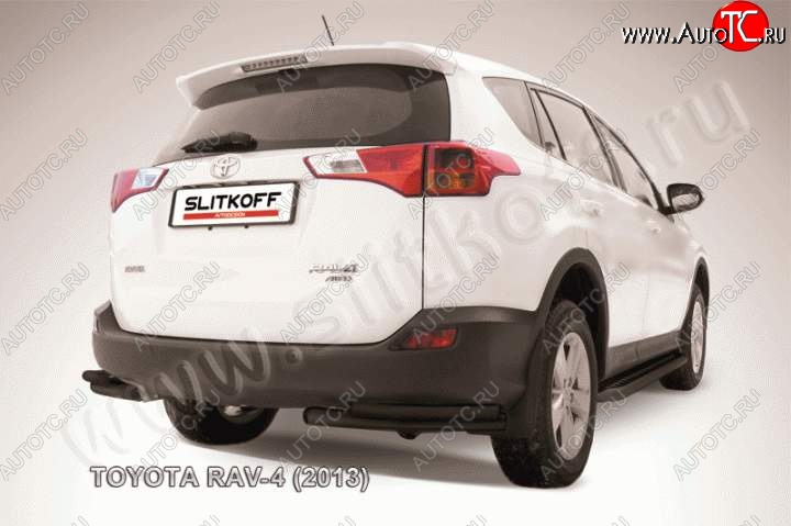 7 599 р. Уголки d57+d42 двойные  Toyota RAV4  XA40 (2012-2015) 5 дв. дорестайлинг (Цвет: серебристый)  с доставкой в г. Набережные‑Челны