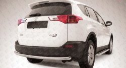 Защита заднего бампера из трубы диаметром 57 мм Slitkoff Toyota (Тойота) RAV4 (рав)  XA40 (2012-2015) XA40 5 дв. дорестайлинг