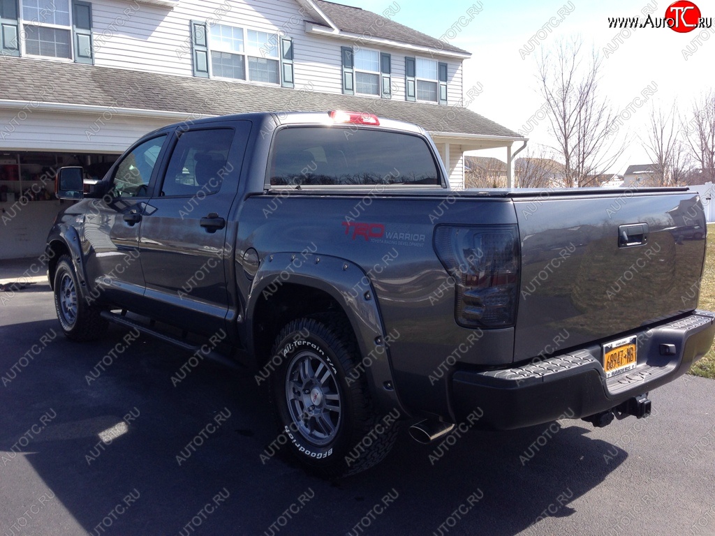 14 099 р. Накладки на колёсные арки BUSHWACKER Toyota Tundra XK50 дорестайлинг (2007-2009) (Неокрашенные)  с доставкой в г. Набережные‑Челны