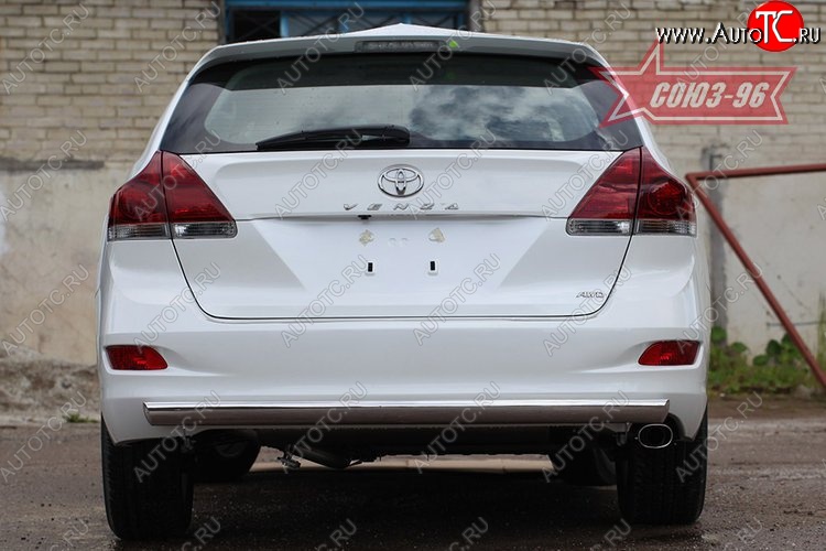 15 929 р. Защита задняя овальная 75х42 Toyota Venza GV10 дорестайлинг (2008-2012)  с доставкой в г. Набережные‑Челны