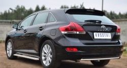 6 999 р. Одинарная защита заднего бампера из трубы диаметром 42 мм SLITKOFF Toyota Venza GV10 рестайлинг (2012-2016)  с доставкой в г. Набережные‑Челны. Увеличить фотографию 4