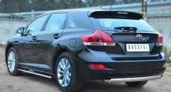 16 849 р. Защита заднего бампера (Ø75x42 мм, нержавейка) Russtal Toyota Venza GV10 рестайлинг (2012-2016)  с доставкой в г. Набережные‑Челны. Увеличить фотографию 3