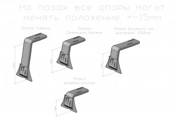 58 999 р. Багажник (корзина) (для а/м без люка, 1500х2750 мм) РИФ Уаз Буханка 452 2206 микроавтобус (1965-2025)  с доставкой в г. Набережные‑Челны. Увеличить фотографию 8