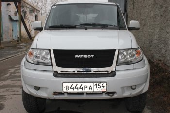 12 499 р. Решетка радиатора CrTuning Уаз Патриот 3163 5 дв. дорестайлинг (2005-2013) (Сетка черная, С надписью PATRIOT)  с доставкой в г. Набережные‑Челны. Увеличить фотографию 8