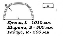 1 559 р. Крыло К-500 Fuso (круглое) Master-Plast Freightliner Century (1995-2010)  с доставкой в г. Набережные‑Челны. Увеличить фотографию 2