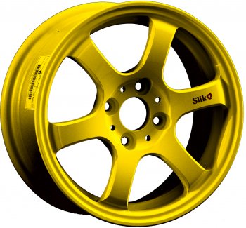 13 499 р. Кованый диск Slik Classic Sport L-1726S 6.0x14 Nissan Sunny N16 (2007-2011) 4x114.3xDIA66.1xET35.0 (Candy ярко-желтый (Candy YELLOW)). Увеличить фотографию 1