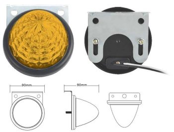 Универсальный поворотник диодный SAT (12V/24V желтый) Mitsubishi Colt CA0 хэтчбэк 3 дв. (1991-1996) ()