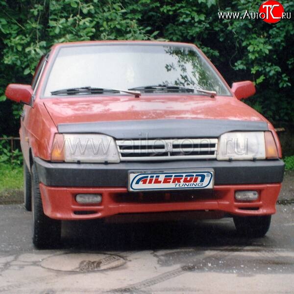 499 р. Накладка на передний бампер Aileron Лада 2108 (1984-2003) (Неокрашенная)  с доставкой в г. Набережные‑Челны