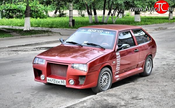 9 599 р. Передний бампер Миллер-2  Лада 2108 - 21099 (Неокрашенный)  с доставкой в г. Набережные‑Челны