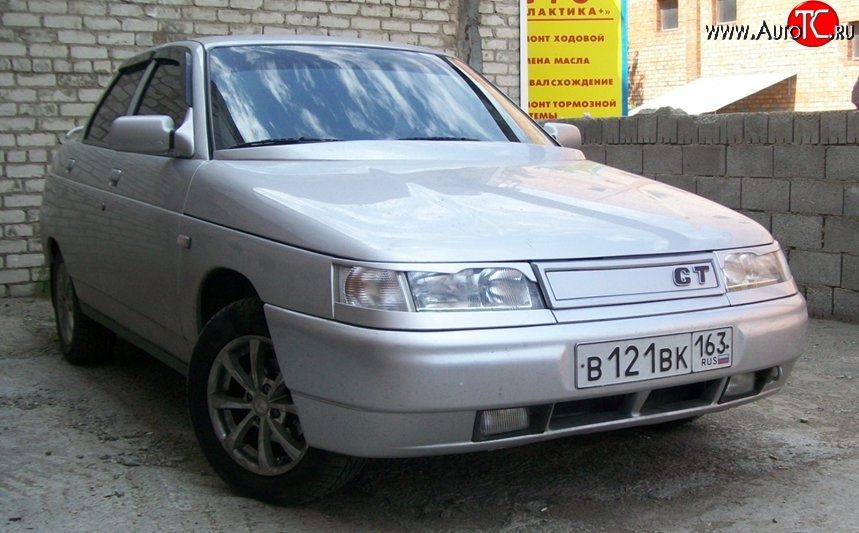 649 р. Решётка радиатора GT Лада 2110 седан (1995-2007) (Неокрашенная)  с доставкой в г. Набережные‑Челны