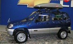 2 499 р. Накладки на двери (молдинги) Стандарт Chevrolet Niva 2123 дорестайлинг (2002-2008) (Неокрашенные)  с доставкой в г. Набережные‑Челны. Увеличить фотографию 4