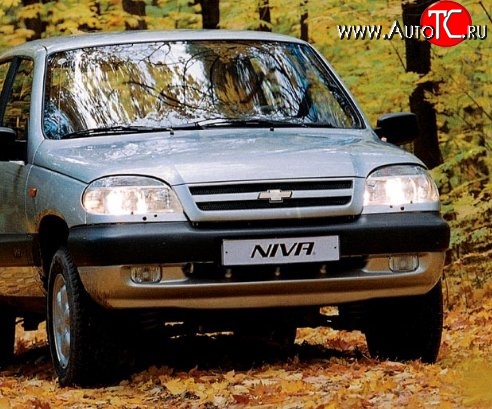 3 289 р. Передний бампер Стандартный Chevrolet Niva 2123 дорестайлинг (2002-2008) (Окрашенный)  с доставкой в г. Набережные‑Челны