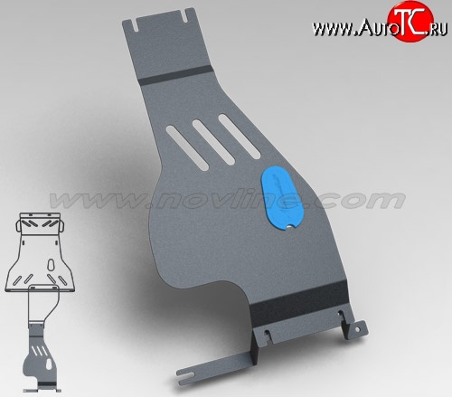 1 949 р. Защита раздаточной коробки (1.7, МКПП, 2 мм) Novline Лада 2123 (Нива Шевроле) 1 рестайлинг (2009-2020)  с доставкой в г. Набережные‑Челны
