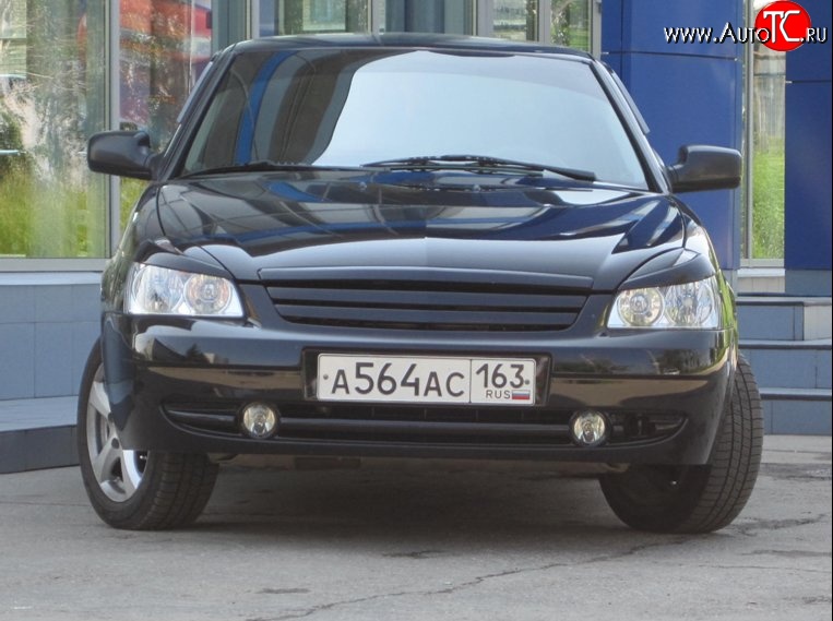 499 р. Решетка бампера 21728 Priora Sport верхняя  Лада Приора ( 2170,  2171,  2172) (2007-2014) седан дорестайлинг, универсал дорестайлинг , хэтчбек дорестайлинг  с доставкой в г. Набережные‑Челны