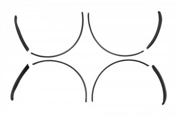 2 299 р. Защитные накладки на кромки арок Tun-Auto Лада Гранта FL 2194 универсал рестайлинг (2018-2024)  с доставкой в г. Набережные‑Челны. Увеличить фотографию 2