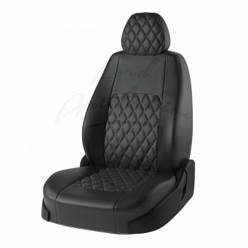 Чехлы для сидений (к-я Comfort) Lord Autofashion Турин Ромб (экокожа, 40/60) Лада Гранта FL 2192 хэтчбек рестайлинг (2018-2025) ()