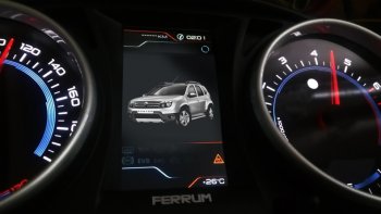 82 999 р. Приборная панель Ferrum GF 890 Renault Duster HS дорестайлинг (2010-2015) (Серебро)  с доставкой в г. Набережные‑Челны. Увеличить фотографию 9