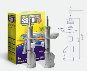 Амортизаторы передние SS20 Лада (ваз) Веста (Vesta) ( 2180,  SW 2181) (2015-2024) 2180, SW 2181 седан дорестайлинг, универсал дорестайлинг, седан рестайлинг, универсал рестайлинг