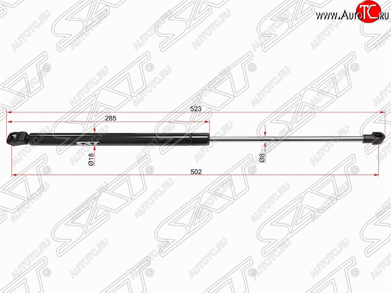 629 р. SAT крышки багажника SAT (L523 mm)  Volkswagen Bora - Passat  B5.5  с доставкой в г. Набережные‑Челны