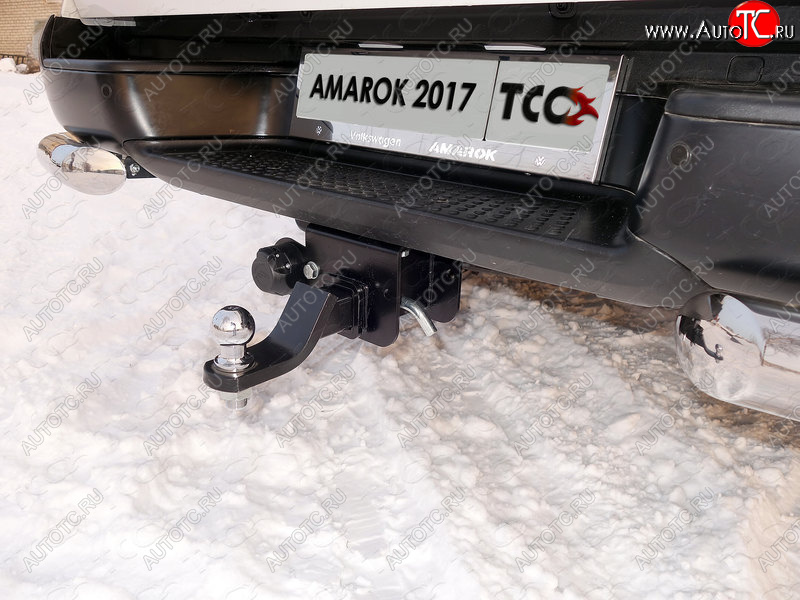 11 799 р. Фаркоп (тягово-сцепное устройство) TCC  Volkswagen Amarok (2009-2022) дорестайлинг, рестайлинг (Оцинкованный, шар E - оцинкованный)  с доставкой в г. Набережные‑Челны