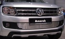 8 399 р. Декоративная вставка воздухозаборника Berkut Volkswagen Amarok дорестайлинг (2009-2016)  с доставкой в г. Набережные‑Челны. Увеличить фотографию 2