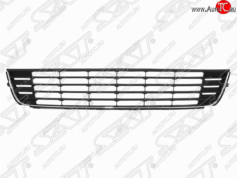 1 799 р. Решётка в передний бампер (черная) SAT Volkswagen Caddy 2K рестайлинг (2010-2015)  с доставкой в г. Набережные‑Челны