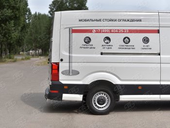 13 399 р. Защита заднего бампера (Ø75х42 мм, нержавейка) Russtal Volkswagen Crafter 2 (2017-2025)  с доставкой в г. Набережные‑Челны. Увеличить фотографию 3