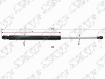 Газовый упор крышки багажника SAT Volkswagen (Волксваген) Golf (Гольф)  5 (2003-2009) 5 хэтчбэк