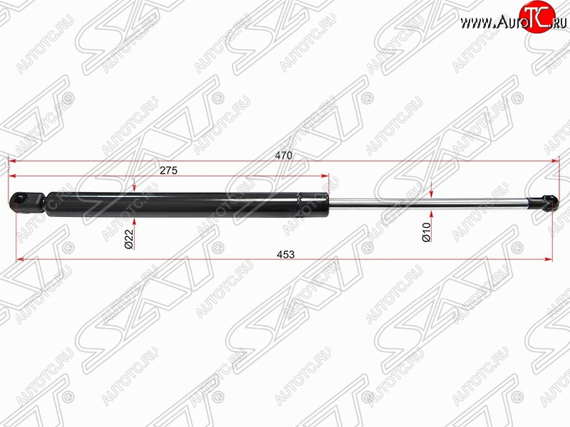 669 р. Газовый упор крышки багажника SAT  Volkswagen Golf  5 (2003-2009) хэтчбэк  с доставкой в г. Набережные‑Челны