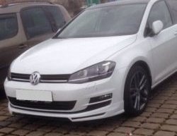 3 749 р. Накладка на передний бампер CT Volkswagen Golf 7 дорестайлинг, хэтчбэк 5 дв. (2012-2017) (Неокрашенная)  с доставкой в г. Набережные‑Челны. Увеличить фотографию 2