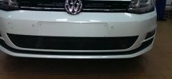 2 099 р. Сетка на бампер Russtal (черная) Volkswagen Golf 7 дорестайлинг, хэтчбэк 5 дв. (2012-2017)  с доставкой в г. Набережные‑Челны. Увеличить фотографию 3