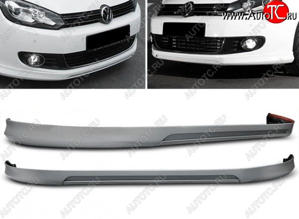 11 949 р. Накладка на передний бампер Votex Style Volkswagen Golf 6 хэтчбэк 5 дв. (2008-2014) (Неокрашенная)  с доставкой в г. Набережные‑Челны