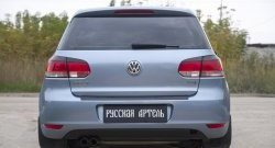 999 р. Защитная накладка на задний бампер RA Volkswagen Golf 6 хэтчбэк 5 дв. (2008-2014)  с доставкой в г. Набережные‑Челны. Увеличить фотографию 3