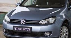 579 р. Реснички на фары RA Volkswagen Golf 6 хэтчбэк 5 дв. (2008-2014) (Неокрашенные)  с доставкой в г. Набережные‑Челны. Увеличить фотографию 4