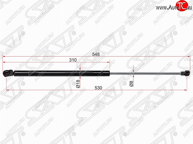 539 р. Газовый упор крышки багажника SAT  Volkswagen Golf  6 (2008-2014) хэтчбэк 5 дв.  с доставкой в г. Набережные‑Челны