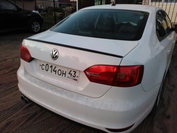 3 049 р. Лип спойлер АВТОКРАТ Volkswagen Jetta A6 седан дорестайлинг (2011-2015) (Неокрашенный)  с доставкой в г. Набережные‑Челны. Увеличить фотографию 2