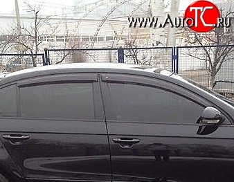 999 р. Комплект дефлекторов окон (ветровиков) 4 шт. (седан) Russtal Volkswagen Passat B6 седан (2005-2011)  с доставкой в г. Набережные‑Челны