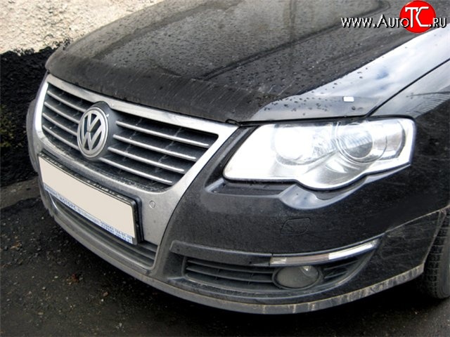 2 879 р. Дефлектор капота NovLine Volkswagen Passat B6 седан (2005-2011)  с доставкой в г. Набережные‑Челны